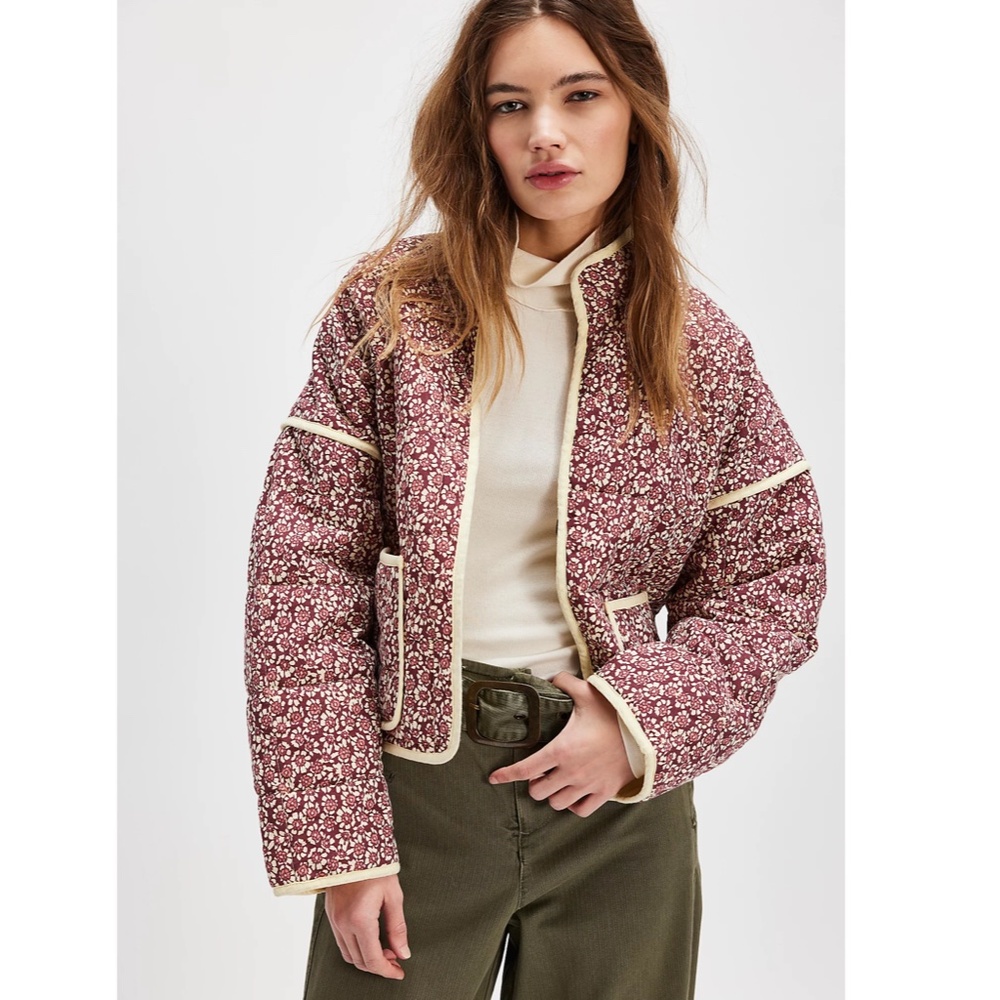 NWT Free People Chloe Quilted Jacket
